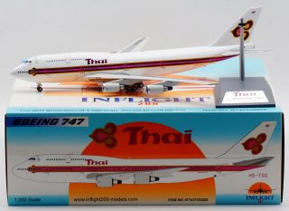 Inflight 1:200 Thai Airways Boeing B747 - 300 Diecast Aircarft Jet Model Hs - Tgd