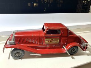 Antique Fire Chief Siren Coupe Girard Model Runs,  Sound Steel Toy