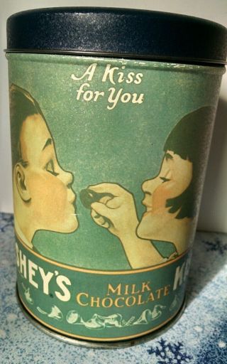 Vintage Hersheys " A Kiss For You " Collectible Canister 1 - - 1980