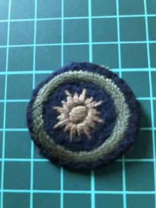 Vintage Scouting Memorial - 1910’s Blue Felt Proficiency Badge - Naturalist