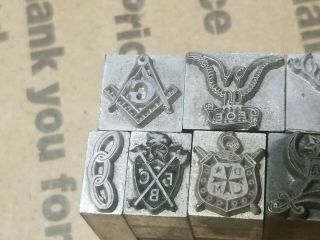 Franklin Hot foil Stamp Imprinting Stamp KINGSLEY MASONIC MASON stamping 2