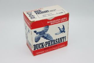 Winchester Western Duck & Pheasant Load 12 Ga.  Empty Box