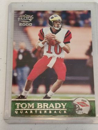 2000 Pacific Tom Brady 403 Rookie Buccaneers Michigan Patriots