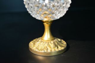 Elegant French Empire Style Gilt Bronze & Cut Crystal Vase 3