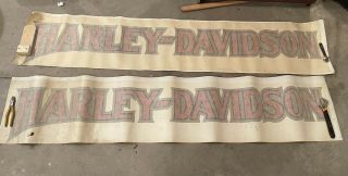 Harley Davidson 75 Inch Decals For Store Front Trailer?? Estate Find