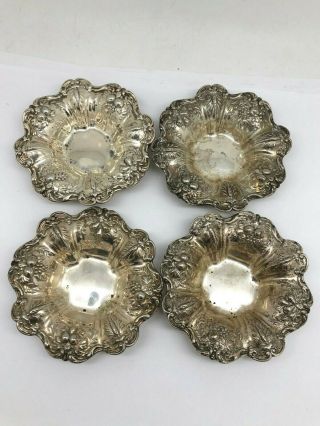4 Reed & Barton Francis 1 Sterling Silver Nut Dishes