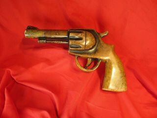 Folk Tramp Art Antique Soap Stone Carved Pistol Gun Revolver Cool Antique