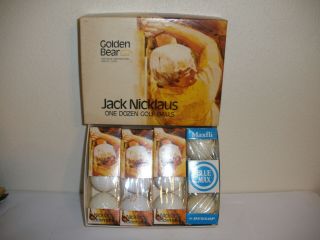 Vintage Jack Nicklaus Golden Bear Golf Balls 3 Sleeves 9 Balls & 1,  Sleeve Blue