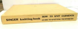 Singer Knitting Book How To Knit 2 Book Set 1977 Vintage Books Lqqk