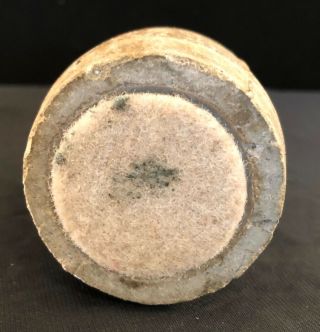 Miniature Stone Barrel Hand Carved Vintage 3