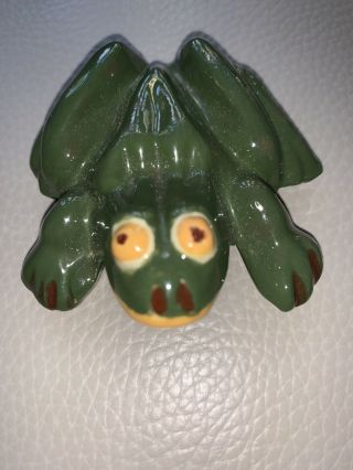 Vintage Porcelain Frog Possible Paperweight With Penis