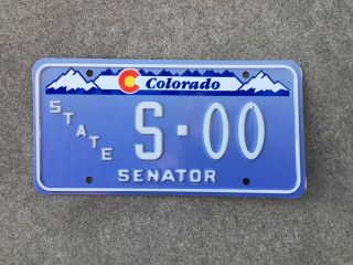 Colorado - State Senator - Sample - License Plate