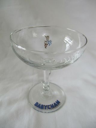Vintage Babycham Champagne Glass