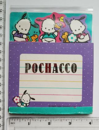 Vintage Sanrio 1995 Pochacco 4 " X 5 " Collectible Stationery Notepad