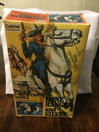 Vintage Gabriel The Lone Ranger And Silver 8 - Ways Action Saddle Just Empty Box