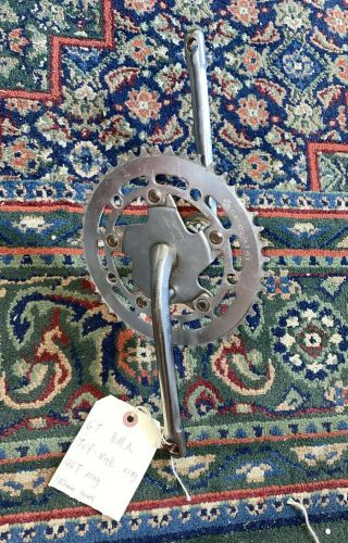 Gt Silver 46t Tuf Neck Chain Ring Old School Bmx Tooth Wheel Sprocket W/ Arms