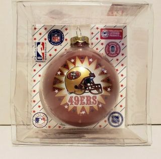 Vintage 1994 Nfl San Francisco 49ers Christmas Ornament W