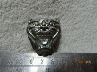 Vintage Jaguar Metal Chrome Grille Badge ",