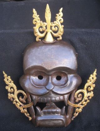 Antique Handmade Iron Tibetan Tantrik Shmashana Adhipati Chitipati Mask,  Nepal
