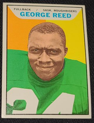 1965 Topps - George Reed Saskatchewan Roughriders - Cfl Football Rookie Card 98