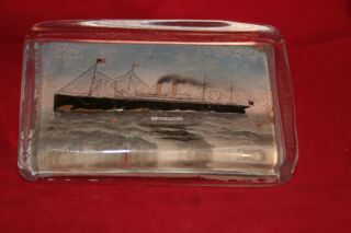 RMS.  Adriatic Souvenir Paperweight Titanic,  Britannic and White Star Line Interest 3