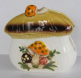 Vintage 1978 Sears Roebuck & Co Merry Mushroom Ceramic Napkin Holder