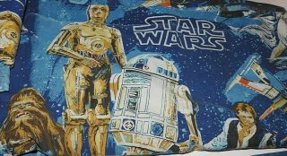 Vintage Star Wars 70s Fitted Bed Sheet Twin,