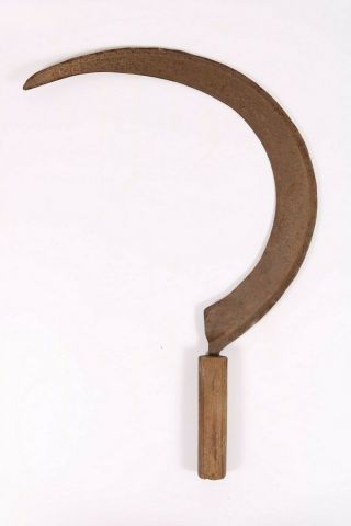 Vintage Hand Sickle Scythe Primitive Farm Tool Implement Décor German