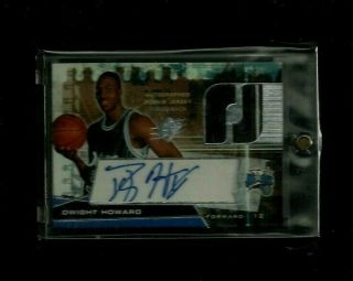 Dwight Howard 2004 - 05 Ud Spx Throwback Jersey Auto Rookie Rare Rc Magic Lakers