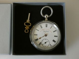 Antique Chester Hallmarked Silver J.  G.  Graves Pocket Watch Date 1890.