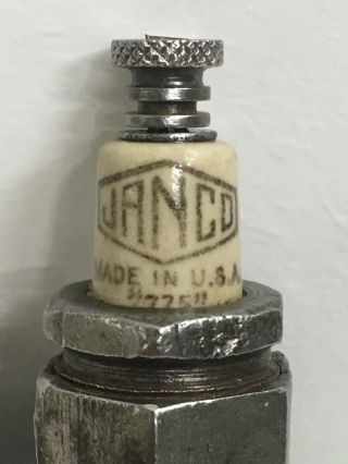 Very Rare Vintage JANCO Spark Plug 1/2” Thread Print 2