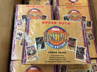 1991 - 92 Upper Deck Basketball Jumbo Box Michael Jordan 540 Cards