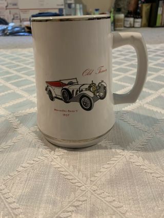 Vintage 1927 Mercedes Benz S Coffee Tea Mug Ceramic Novelty Cup Made In Germany