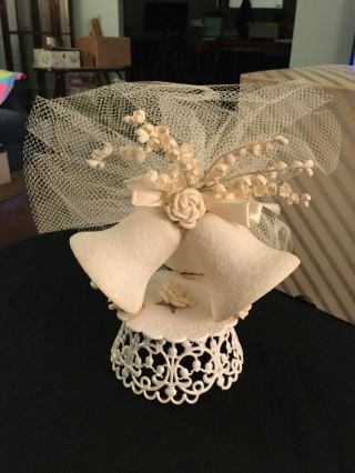 Vintage Wedding Cake Topper With Box