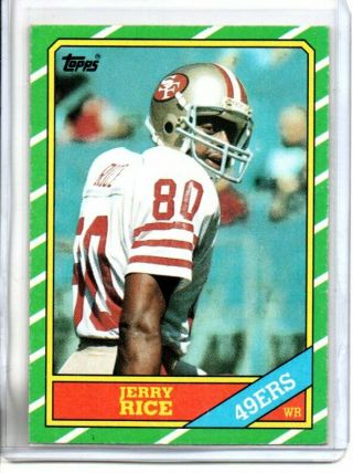 1986 Topps Jerry Rice Rookie (nm/mt Or Better)