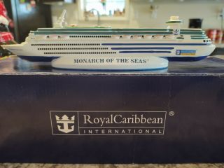 Monarch Of The Seas Model Cruise Ship.  Royal Carribean,  12 " Resin,  Sold/scrapped