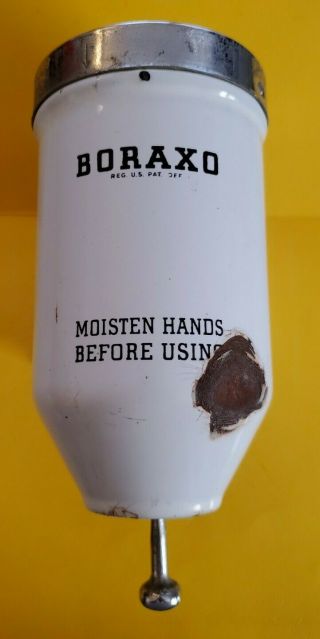 Vintage Porcelain Boraxo Soap Dispenser In Gas / Service Stations