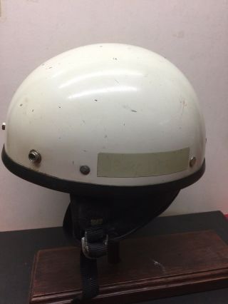 Classic Vintage Harley Davidson " Pudding Bowl " Style Motorcycle Helmet