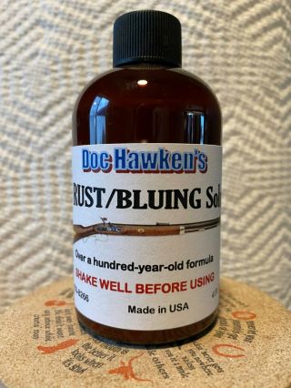 4 Oz Slow Blu/rust Agent.  Thompson Center Hawken Renegade Cva Muzzleloader Acid