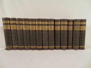 (13) Antique C1830 Sir Walter Scott Waverley Novels Scottish Literature