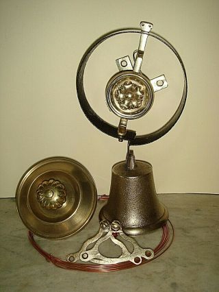 Victorian Door Bell,  Servants Bell.  Pull & Cranks,  Antique Visitors Bell.