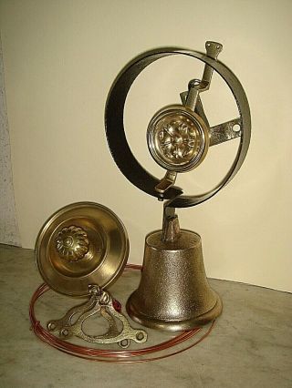 Victorian Door Bell,  Servants Bell.  Pull & Cranks,  Antique Visitors Bell. 2