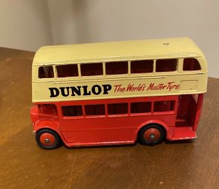 Vintage Dinky Toys Dunlop 290 Double - Decker Bus,  “the World’s Master Tyre”