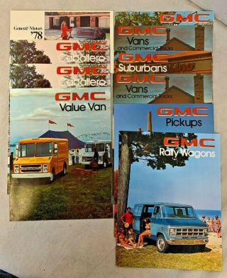 Vintage 1978 Gmc General Motors Automobile Memorabilia Catalogs/brochures/ads