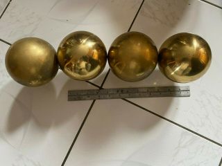 4 Brass 4 " Finial Fits Antique Iron & Brass Beds 3/8 " Thread Charles P Rogers
