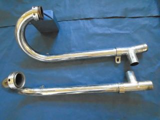 Vintage Bmw Motorcycle R60 - R60/2 Exhaust Pipe Header Left And Right Side