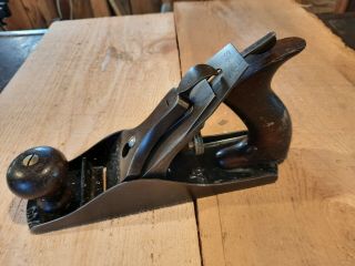 Antique Stanley R&l.  Co Bed Rock Wood Plane No.  604 Corrugated Bottom Woodworking