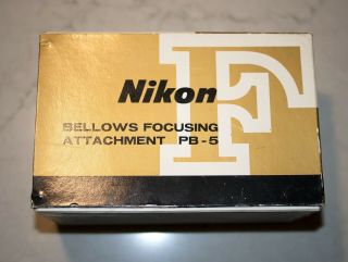 Vintage Nikon F Box For Bellows Focusing Attachment Pb - 5 – Collector Item