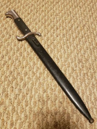 Antique German Wwii German Fire Police Dress Dagger With Scabbard Germany