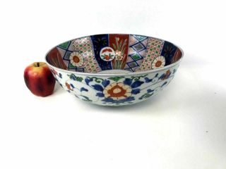 Large Antique Japanese Porcelain Imari Bowl